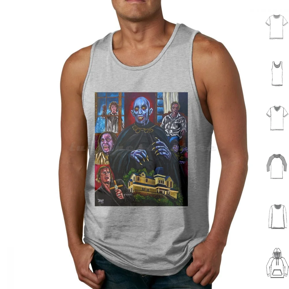 Lote de Salem (Stephen King) Camisetas sin mangas con estampado de algodón Salems Lote Stephen King Horror Vampiros Fan Art Barlow 1979