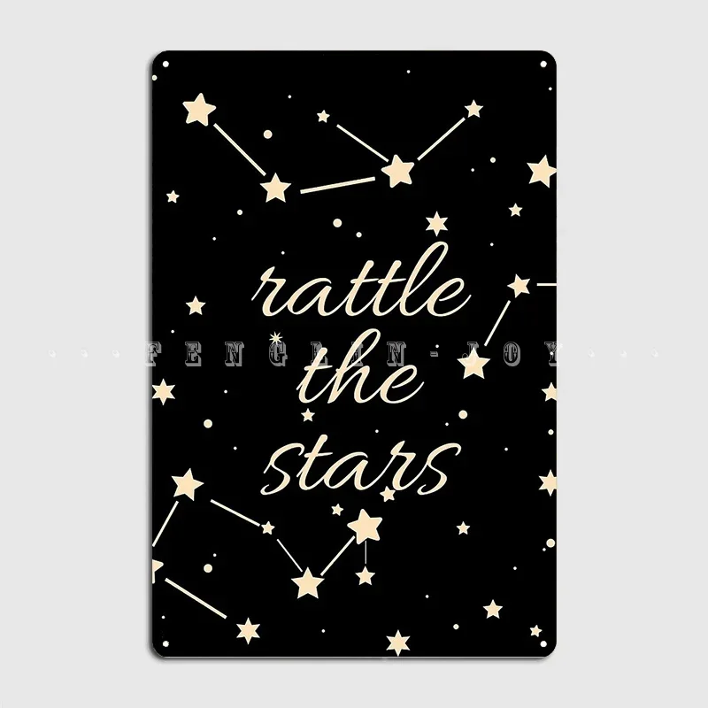 Rattle The Stars Metal Plaque Poster Cinema Garage Garage Club Design Wall Decor Tin Sign Poster