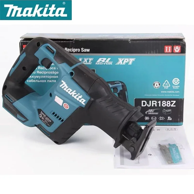 MAKITA DJR188Z Cordless Reciprocating Saw 18V Brushless Woodworking Cutting Saw Portable Cordless Makita Power Tools DJR188