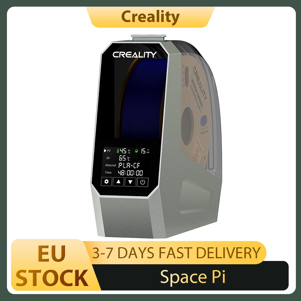 صندوق مجفف خيوط Creality Space Pi للطابعة ثلاثية الأبعاد، تسخين الهواء الساخن PTC 360 درجة، مؤقت 48 ساعة، شاشة LCD تعمل باللمس