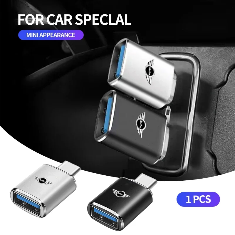 1pcs USB Data Transfer Adapter Converter Car Macbook Laptops Card Reader For BMW Mini Cooper One S R50 R53 R56 F55 Accessories