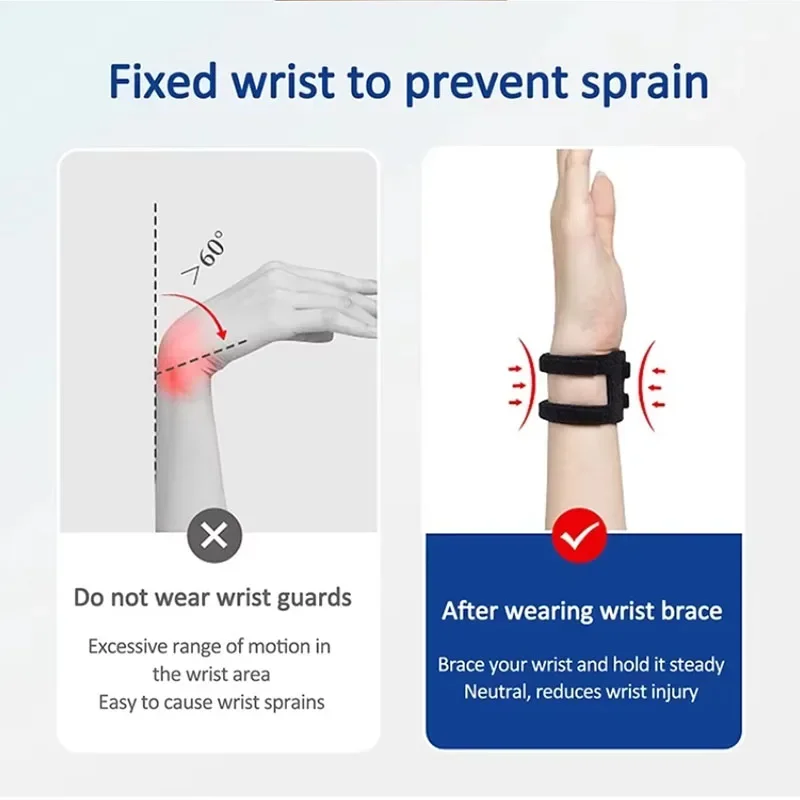1/2pcs TFCC Sports Yoga Wrist Brace Gym Breathable Wrist Support For Fitness Workout And Injury Prevention With Adjustable Strap