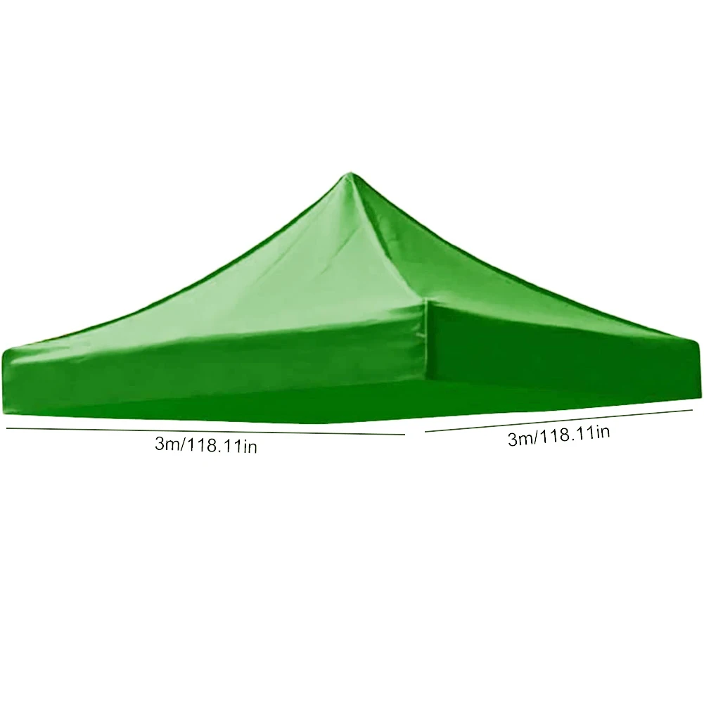 3*3M Canopy Top Cover Replacement Four-Corner Tent Cloth Foldable Rainproof Patio Pavilion Replace Gazebo Canopy Top Covers