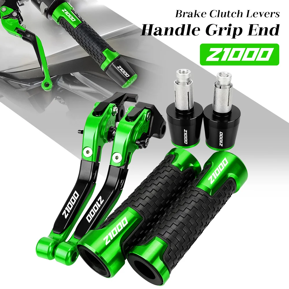 

For KAWASAKI Z1000 2007 2008 2009 2010 2011 2012 2013 2014 2015 2016 Motorcycle CNC Brake Clutch Levers Handlebar Grips Ends