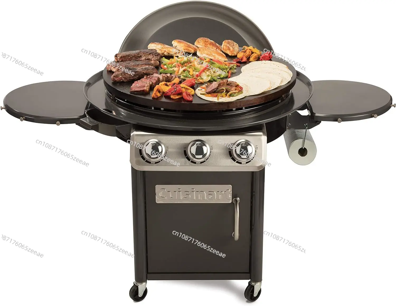 

Cuisinart CGG-999 30-Inch Round Flat Top Surface 360° XL Griddle Outdoor Cooking Station