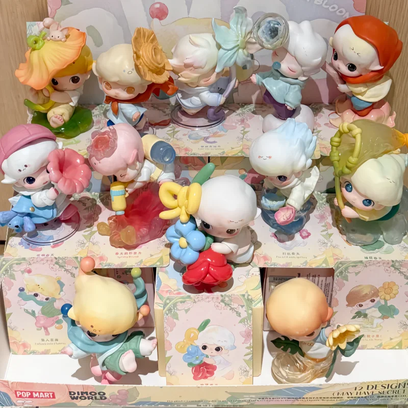 

Pop Mart Genuine Dimoo Moments In Bloom Series Handmade Blind Box Creative Surprise Collection Desktop Decor Kids Holiday Gifts