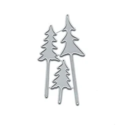 3pcs Christmas Tree Metal Cutting Dies Scrapbook DIY Carbon Steel Embossing  Die  and Pasting Paper Template