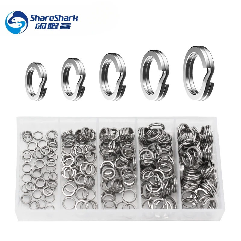 Anillos divididos acero inoxidable para pesca – Conectores señuelos - imagen 5