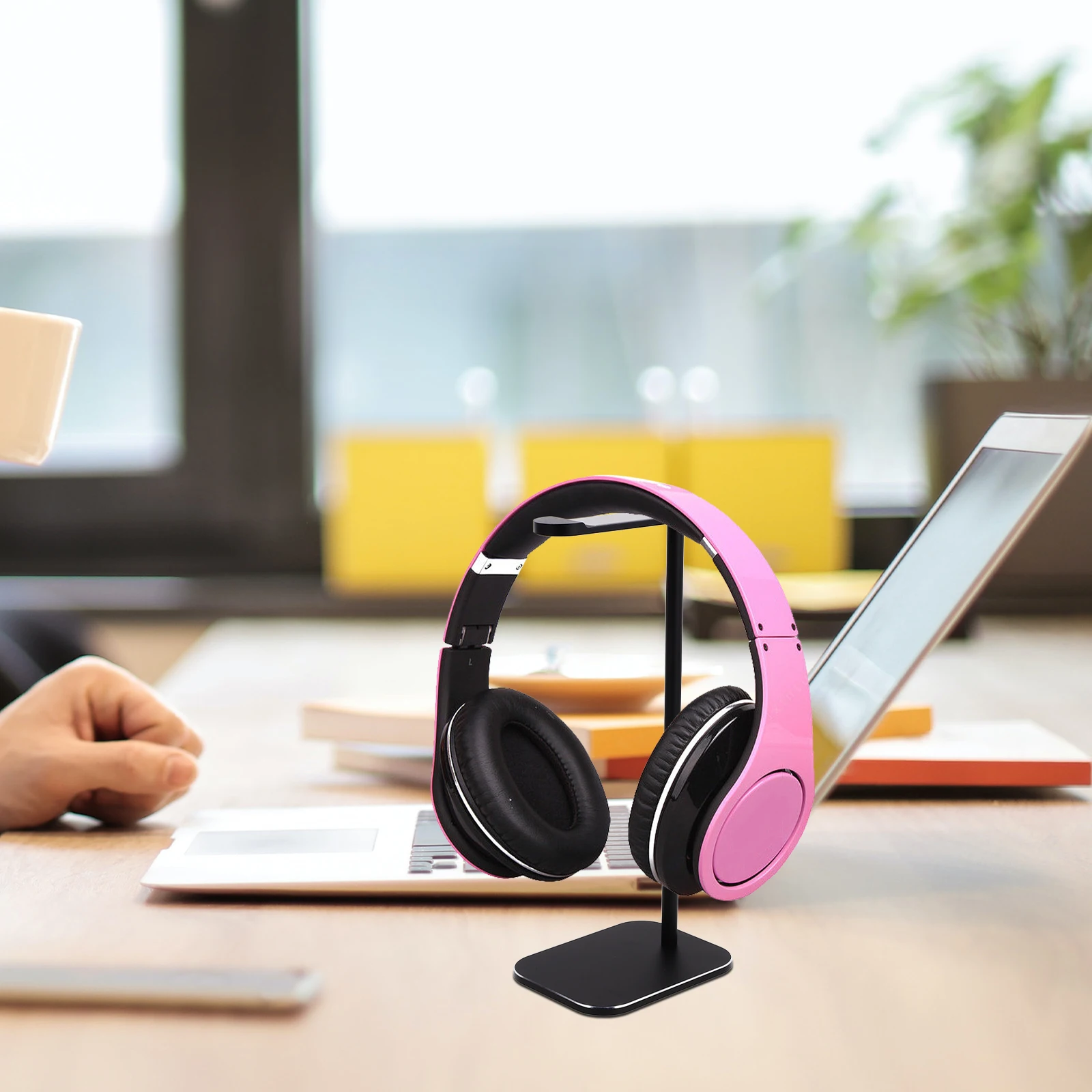 Headphone Stand Headset Brackets Wireless Earphone Holder Black Desk Gaming Rack Storage Display Mount Aluminum Computer