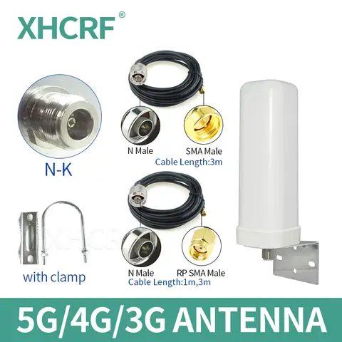 5G Antenne Outdoor Lte 4G Antennes Brede Band 5.8Ghz Antenne Voor Basisstation Router Modem Antenne Met N Vrouwelijke Sma Male Kabel