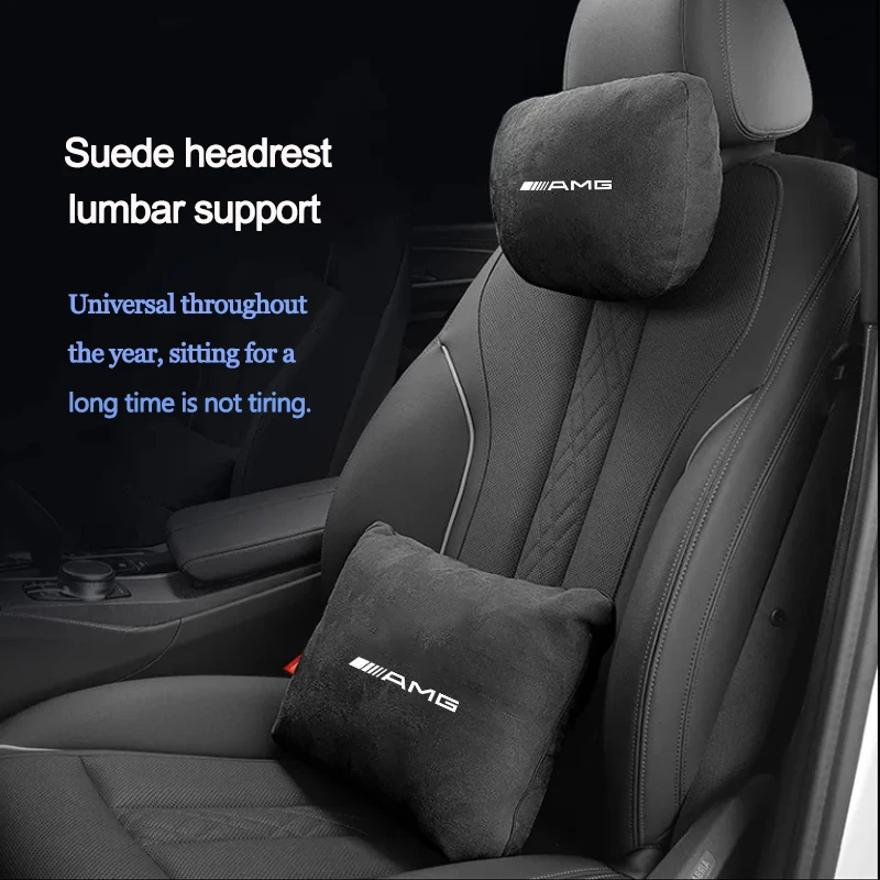 Car Headrest S Class Soft Universal Neck Pillow Lumbar Support For Mercedes-Benz Maybach AMG W203 W206 W211 W212 A180 W220 W205