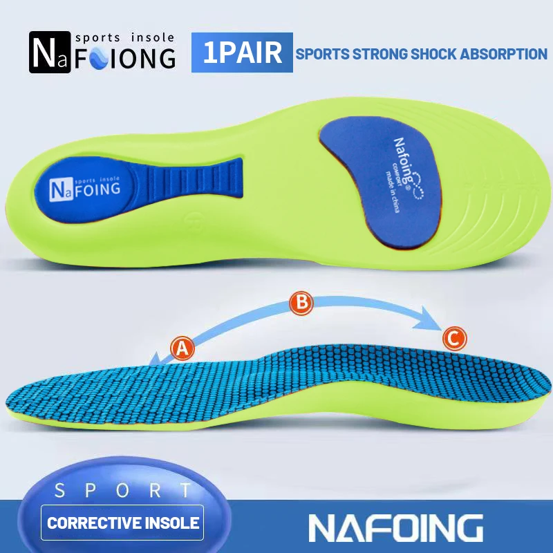 4D Sports Insoles Soft Men\'s Deodorant Insole Flat Arch Support Full Pad Elastic Massage Insole For Running Soles Hightechnology