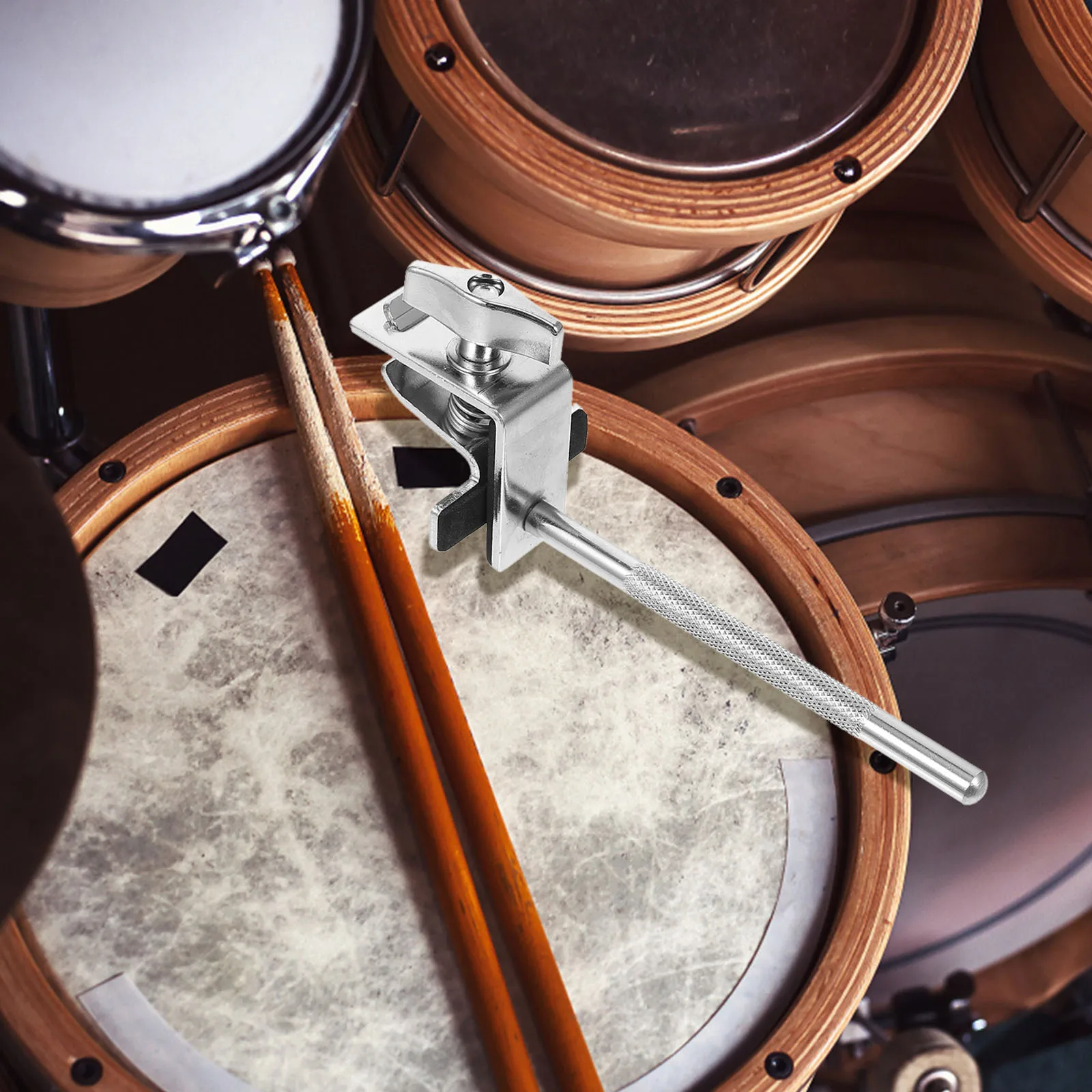 

Reliable Cowbell Clip Accessory Premium Metal Material Long Term Durability for Drum Sets Small Percussion Mounting Solution Top