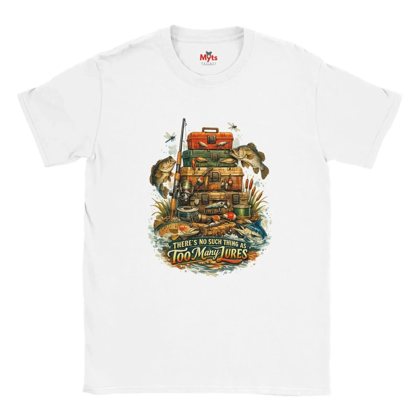 Funny Fishing T Shirt Vintage Tackle Bass Lures Angler  vintage Washed fashion graphic Stylish Casual Unisex streetwear