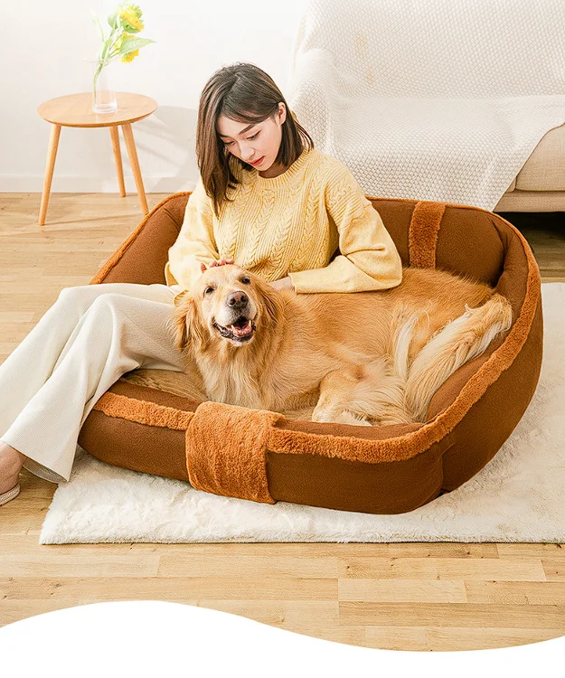 

Kennel winter warm large kennel Golden Fur dog kennel four seasons general purpose removable washable bite resistant pet supplie