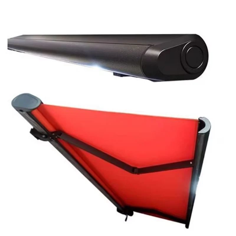 Heavy Duty Aluminum Retractable Awning Custom Size Outdoor Sunshade Full Cassette Motorized Awning