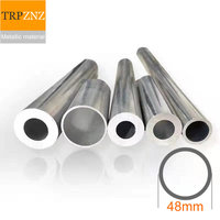 Aluminum round tube 6063 outer diameter 48mm inner 45mm 44mm 42mm 40mm 38mm 28mm Hard straight aluminum  pipe thin thick wall