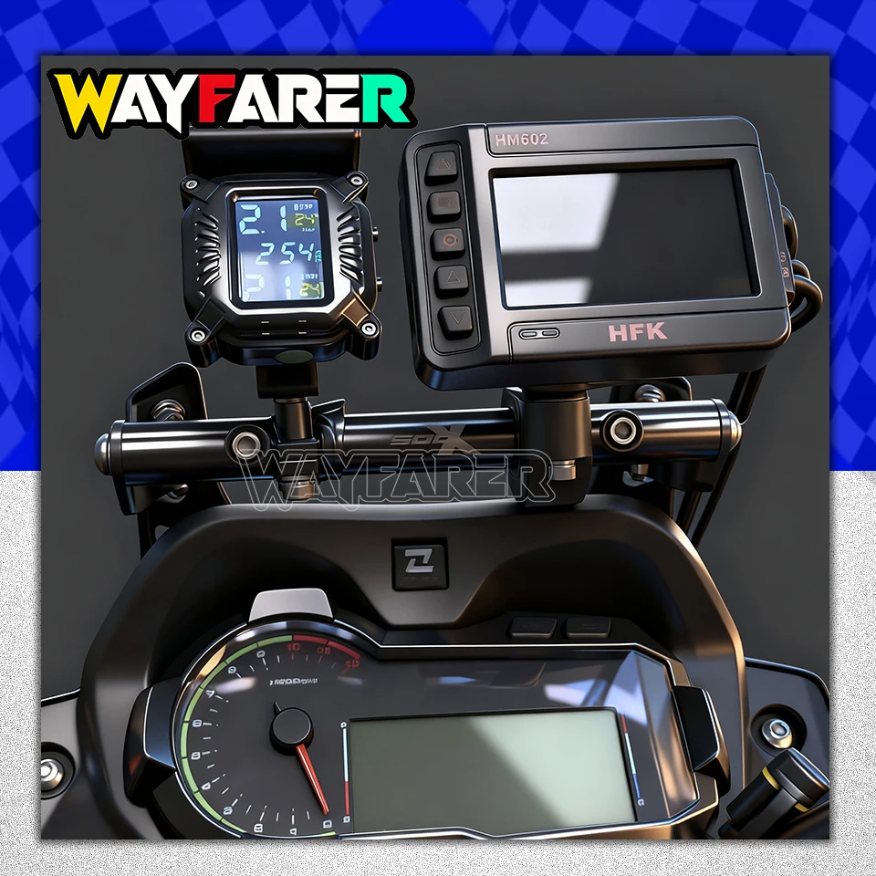 Motorcycle Cross Bar Balance bar GPS Navigation Handlebar Bracket Extension Compatible with 525X 500X 400X