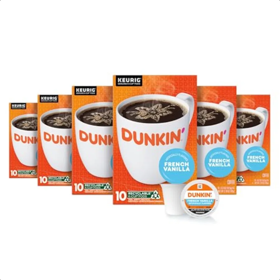 

Dunkin' French Vanilla Flavored Coffee 60 Keurig KCup Pods