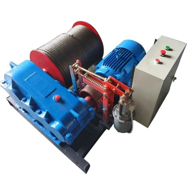 JK JM electric winch 3 ton 5 ton 10 ton  Electric engine winch for mining Construction For sale