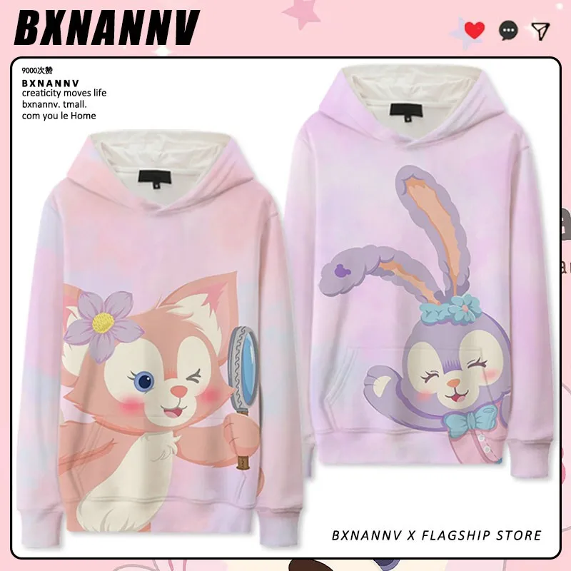 

Disney Linabelle Co-branded Hoodie Women 2024 New Girls' Coat Trend Ins All-matching Clothes