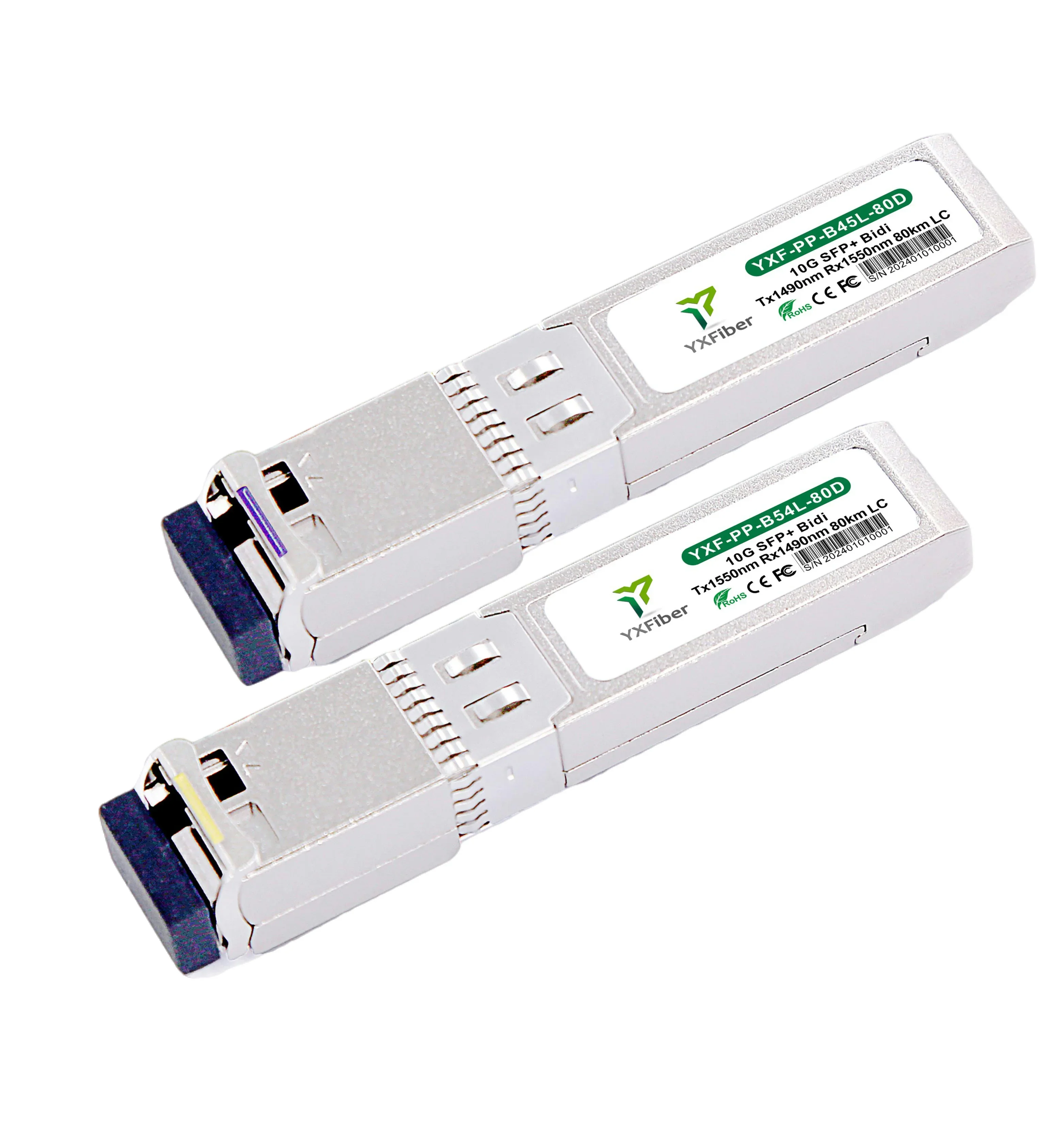 

10G SFP+ BIDI 80km 1490nm/1550nm LC DDM Optical Transceiver 10GB Single Fibre Simplex SFP BIDI 10G 80km SFP Module