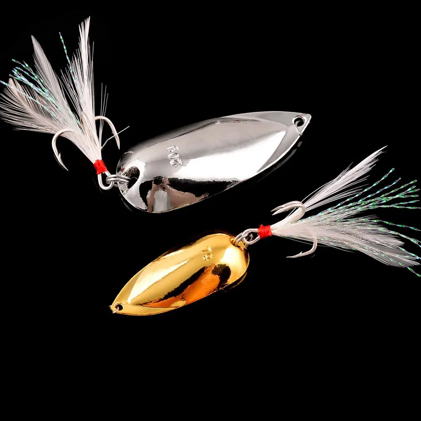 1pcs Metal 7g/10g/15g/20g Fishing Lures Wobbler Spinner Bait Spoon Artificial Bass Hard Sequin Paillette Metal Steel Hook Lures