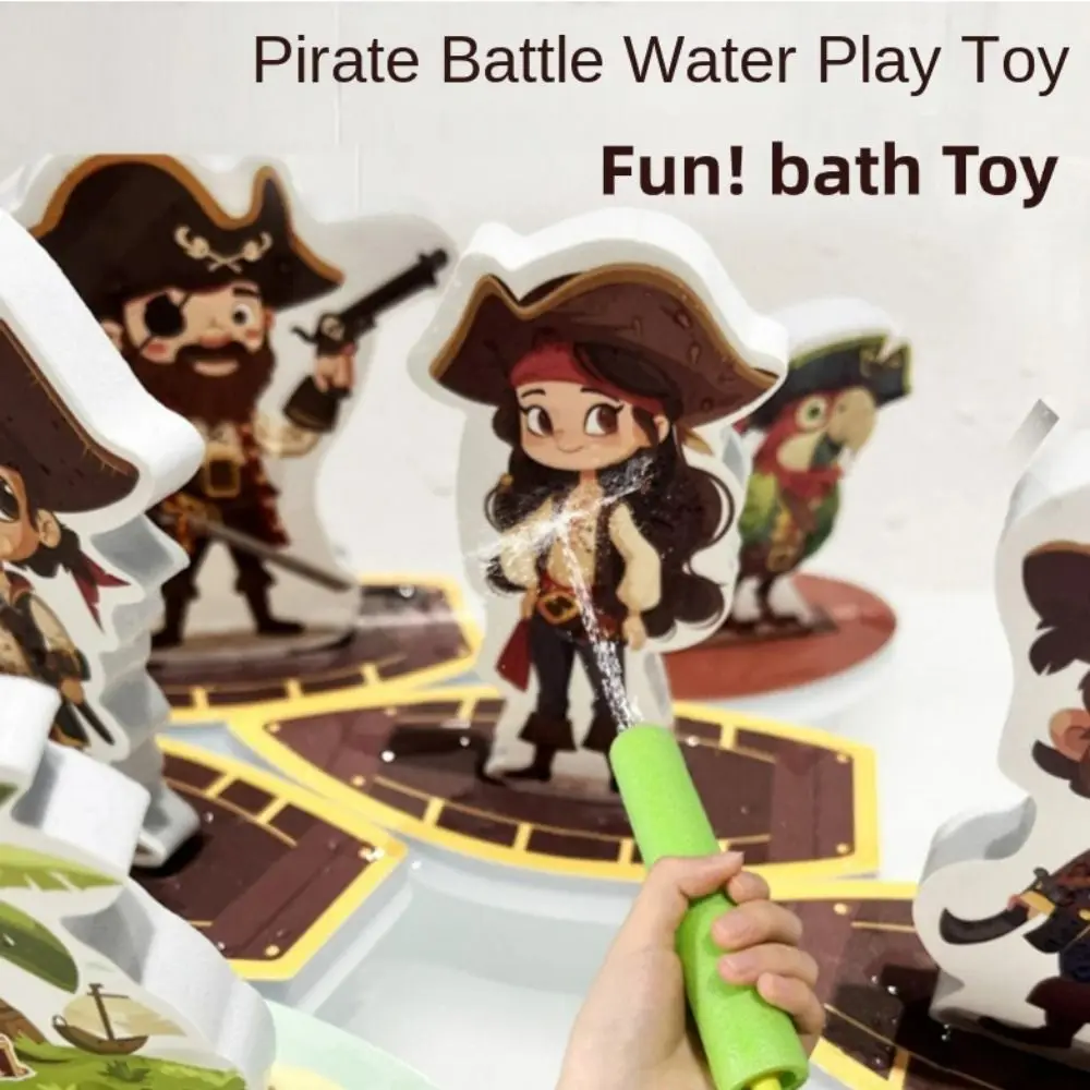 EVA Material Children's Water Toys Water Play Puzzle Design Bathroom Toys Strike Pirates Bathing Fun Baby Bathing Toys Bath Time
