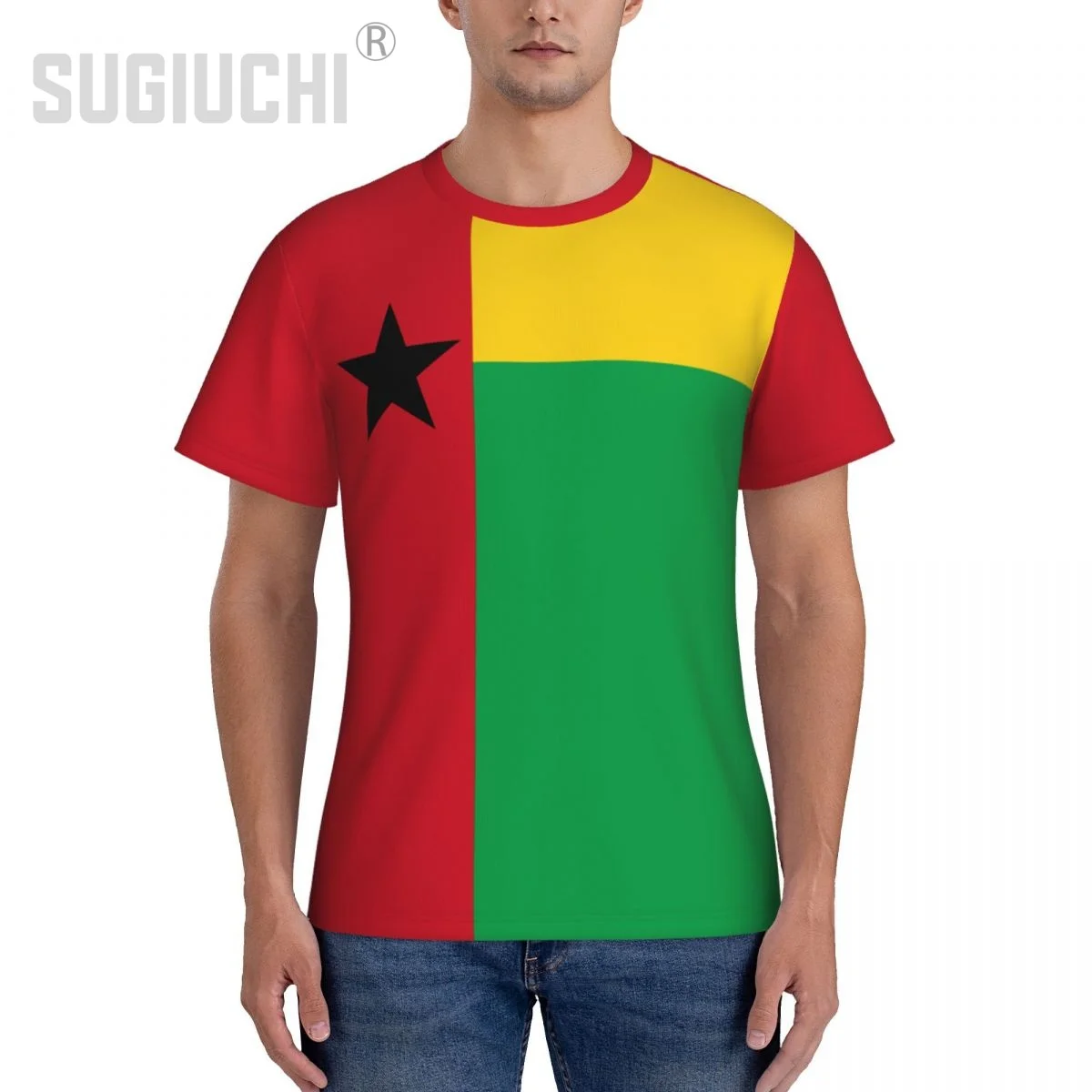 Tight Sports T-shirt Guinea-Bissau Flag 3D For Men Women Tees jersey Clothes Soccer Football Fans Gift Patriotic T shirt