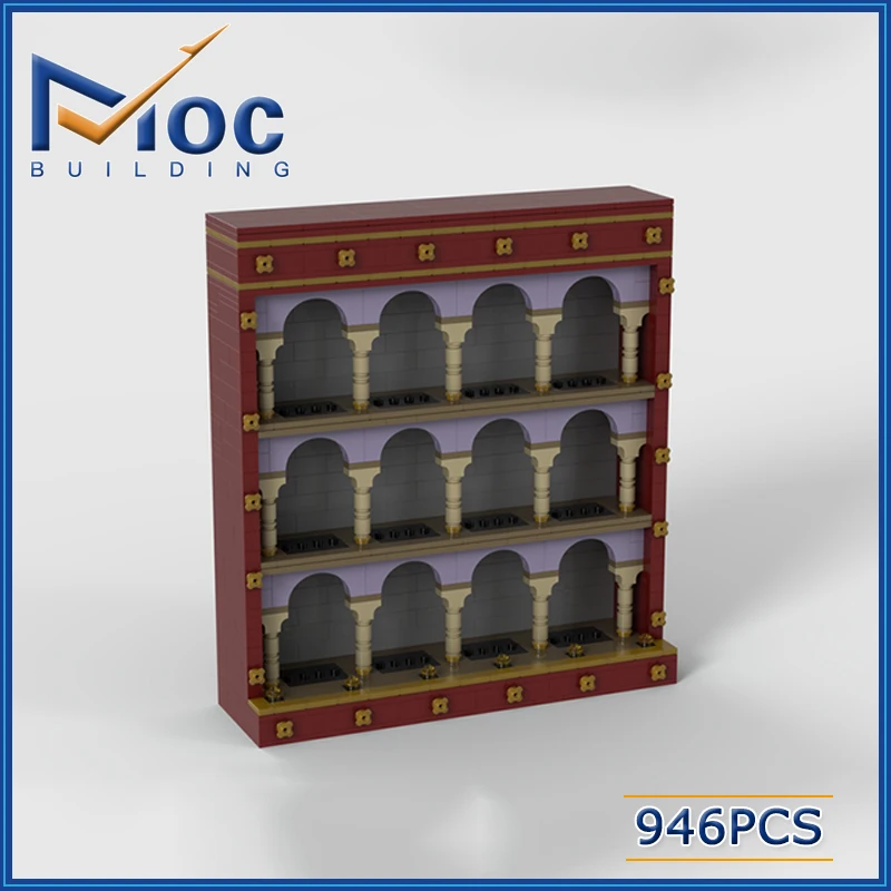 718pcs MOC Ideas Figures Muppet Display Case Building Blocks Toy Show Box Bricks Cartoon Characters Storage For Collector