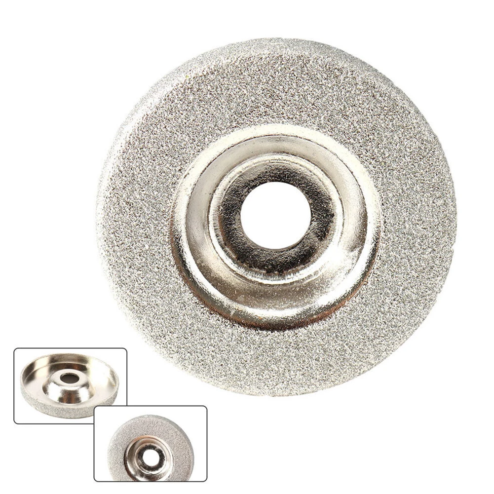 1pc Diamond Grinding Wheel Cup Emery Milling Cutter Grit150/180/Circle Sharpener Stone Sharpener Angle Cutting Wheel Tools