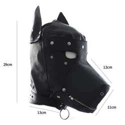 Máscara divertida Unisex, cubierta de cabeza de perro, máscara de baile de club nocturno, máscara de Cosplay de Anime, accesorios de disfraces de fiesta de Halloween y Carnaval