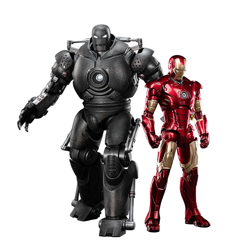 ZD Original Iron Man Iron Monger MK1~MK43 LED Light 10th Anniversary Limited Collect Marvel Legends Avengers Action Figure Gift