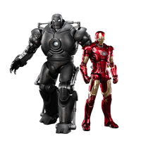 ZD Original Iron Man Iron Monger MK1~MK43 LED Light 10th Anniversary Limited Collect Marvel Legends Avengers Action Figure Gift