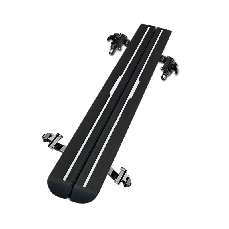 Universal Electric Retractable Side Steps For SUV Off-Road With LED Lights Waterproof 5-Wire Motor