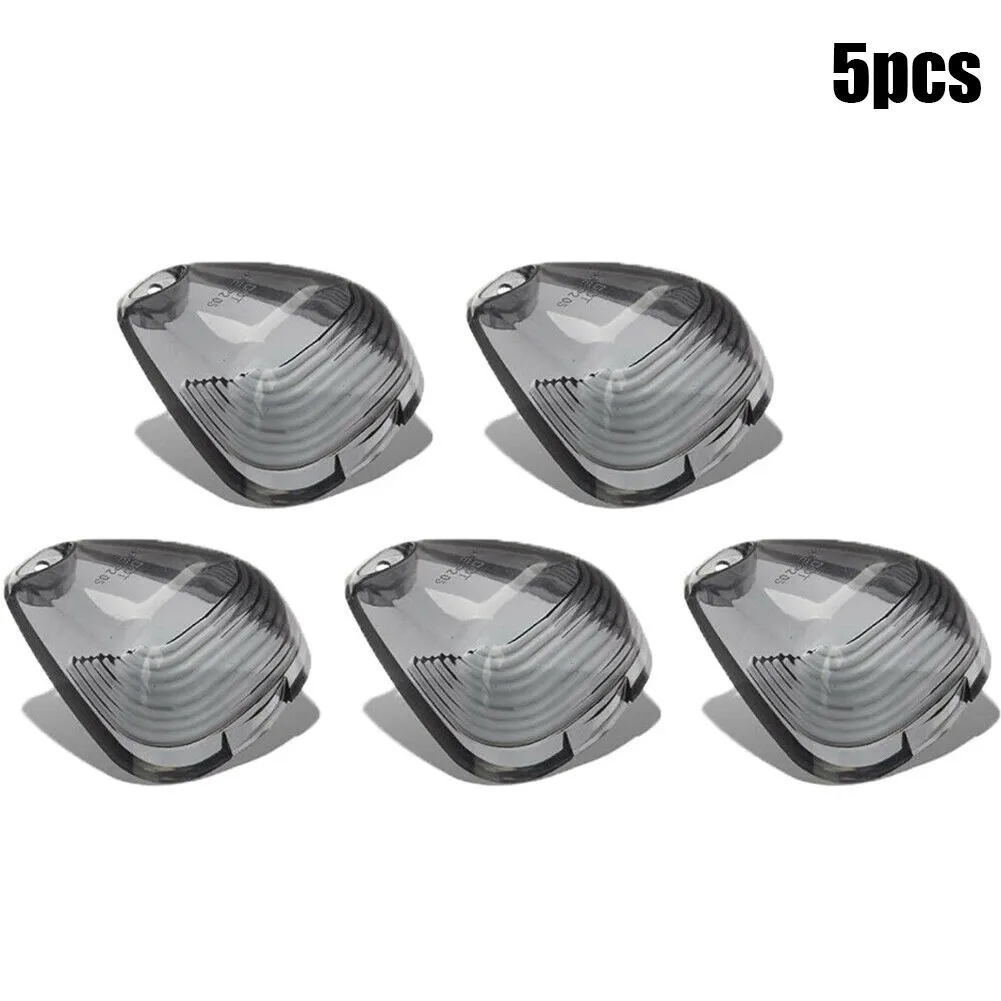 Enhance the Look of Your Truck with Smoke Cab Roof Running Marker Light Cover Lens For Ford F250 F350 Super Duty (Set of 5)