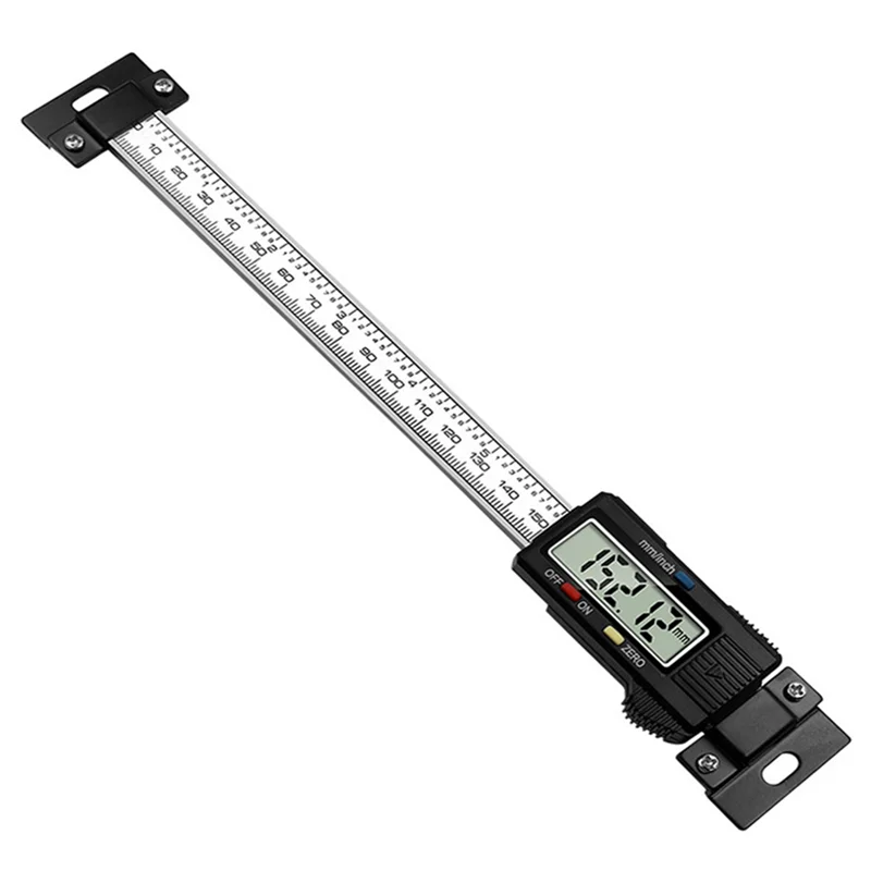 

Stainless Steel Horizontal Vertical Digital Display Ruler LCD Display Level Caliper 0-15CM