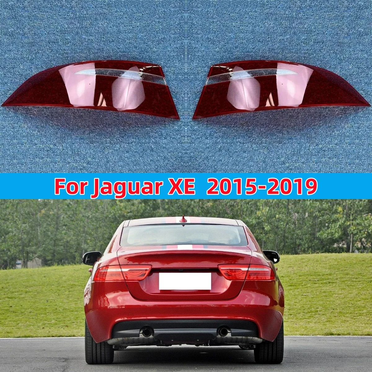 

Для Jaguar XE 2015 2016 2017 2018 2019 крышка заднего фонаря автомобиля стоп-сигнал маска в виде ракушки