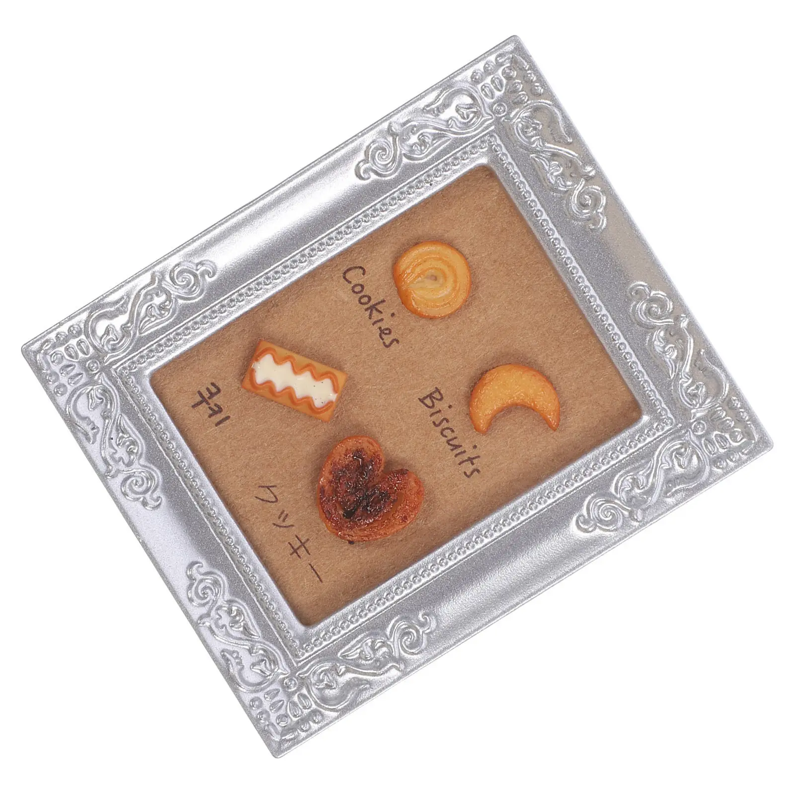 

Miniature Photo Frame Exquisite Resin Workmanship Vivid Vintage Style for Mini House Decor Accessory Dollhouse Scene Mini Frames