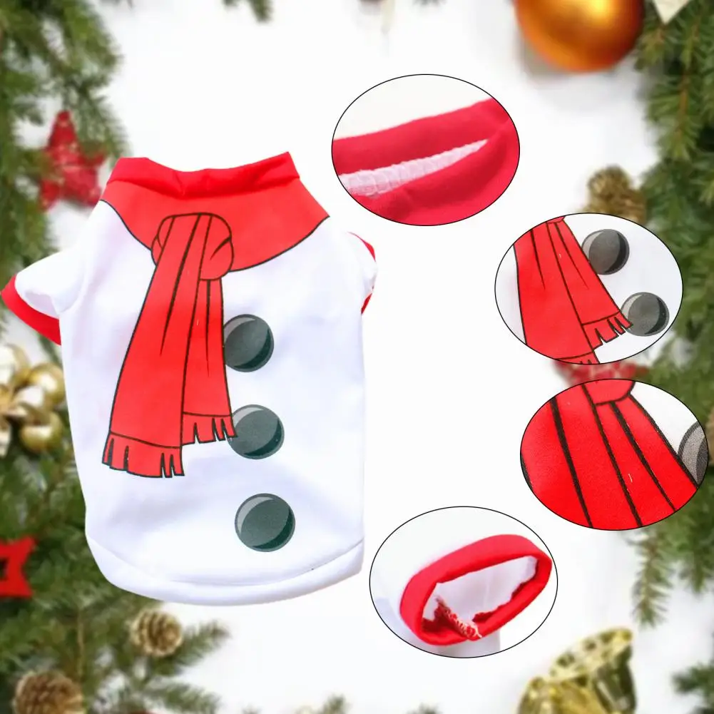 Cotton  Pretty Christmas Elements Pet Clothes Anti-fall Dog Clothes Eye-catching   for Winter