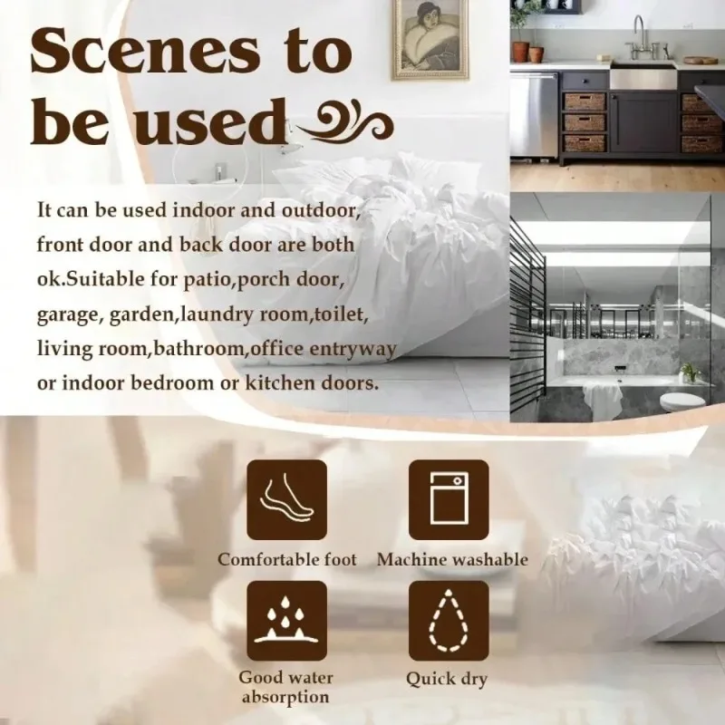 عيد ميلاد سعيد للرجال تصميم الزنجبيل ترحيب سجادة باب سجادة مريحة المطبخ غرفة المنزل الحمام السجاد ديكور المنزل