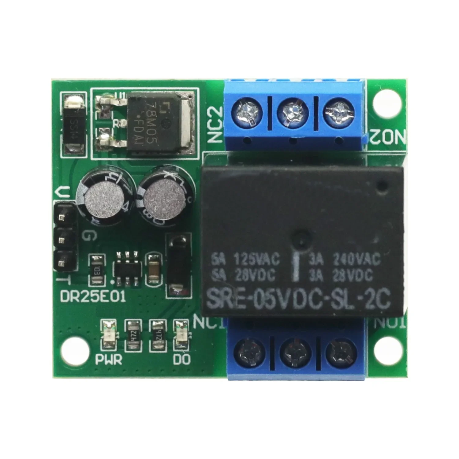 Módulo de relé DC 6V-24V, módulo de relé DPDT autoblocante, placa de interruptor de relé biestable de doble polo de doble tiro para Arduino