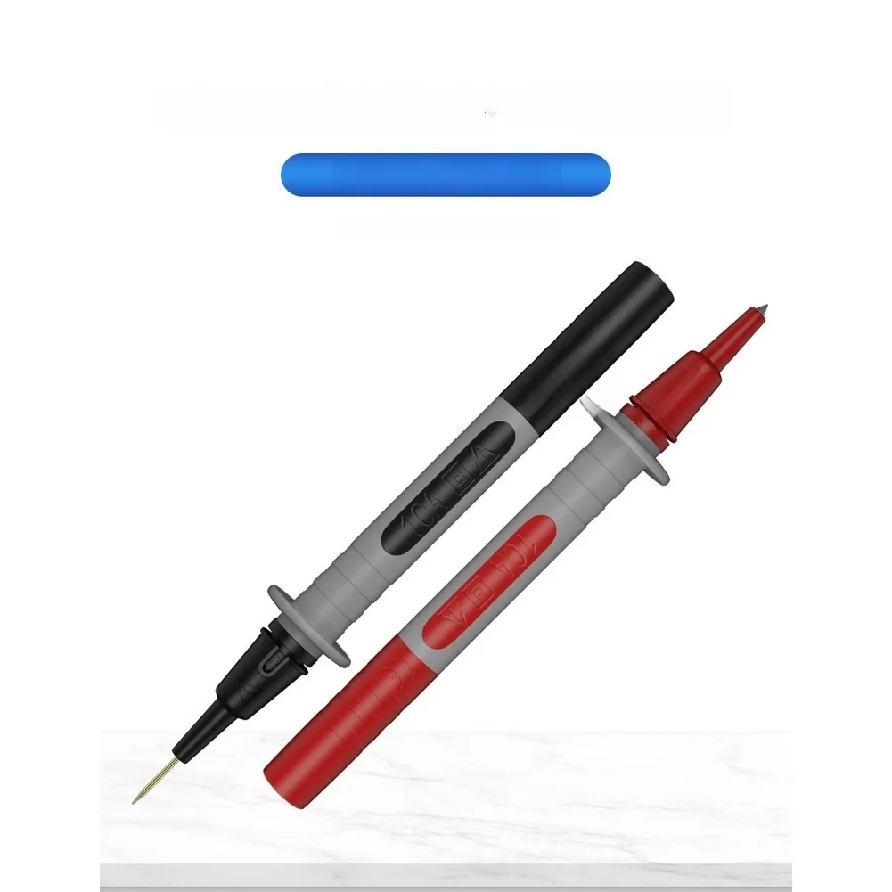 1mm 2mm Copper Test Probe with Replaceable Tip for Multimeter CATII 1000V 30A Rated 4mm Banana Connector Compatible