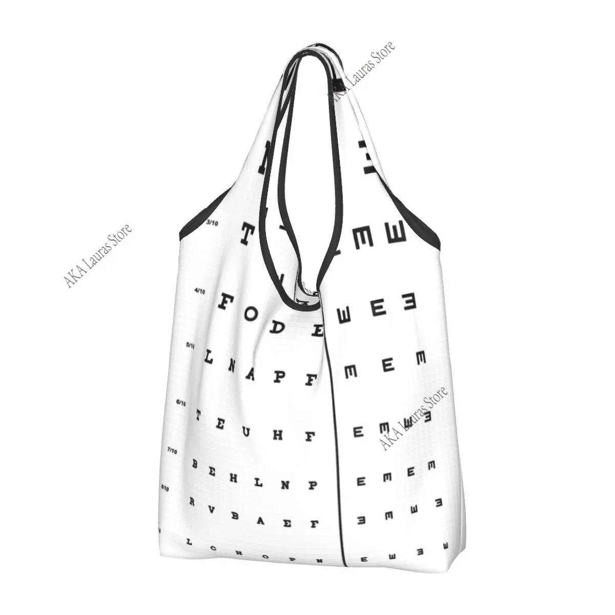 Shoulder Bag Glasses Front Eye Chart Ladies Handbag Tote Bag Reusable Large Bag