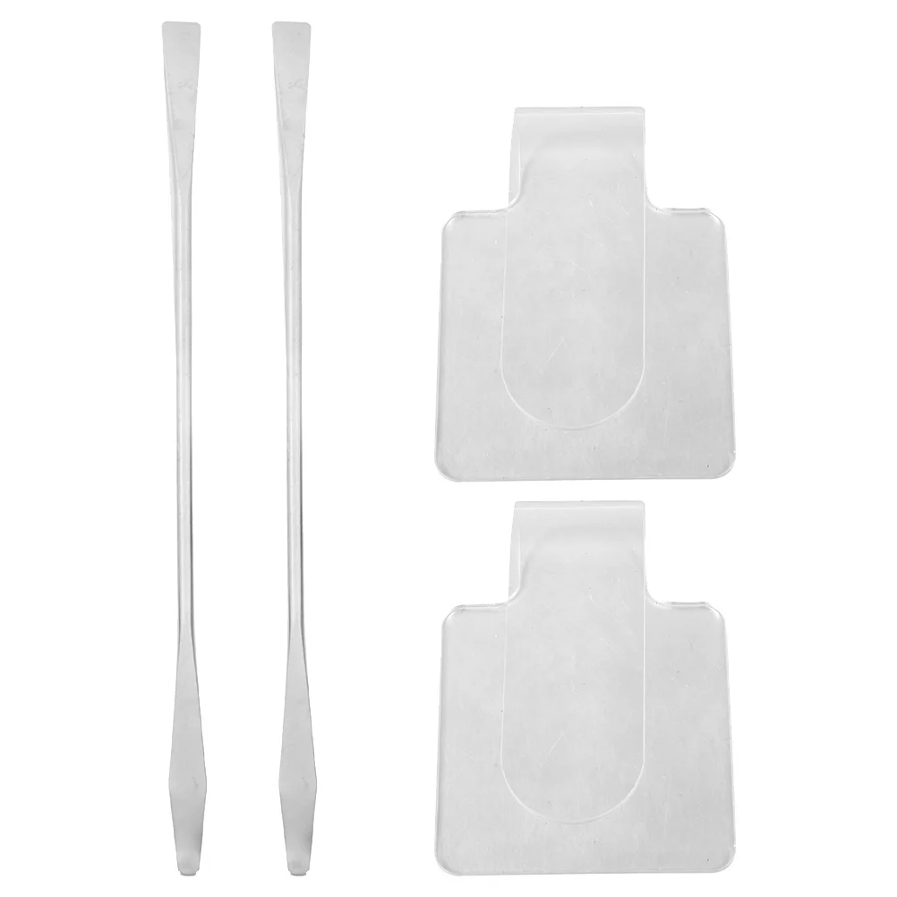 2 pçs portátil acrílico maquiagem placas ergonômicas placa de mistura de cores leve ferramenta de maquiagem salão essencial