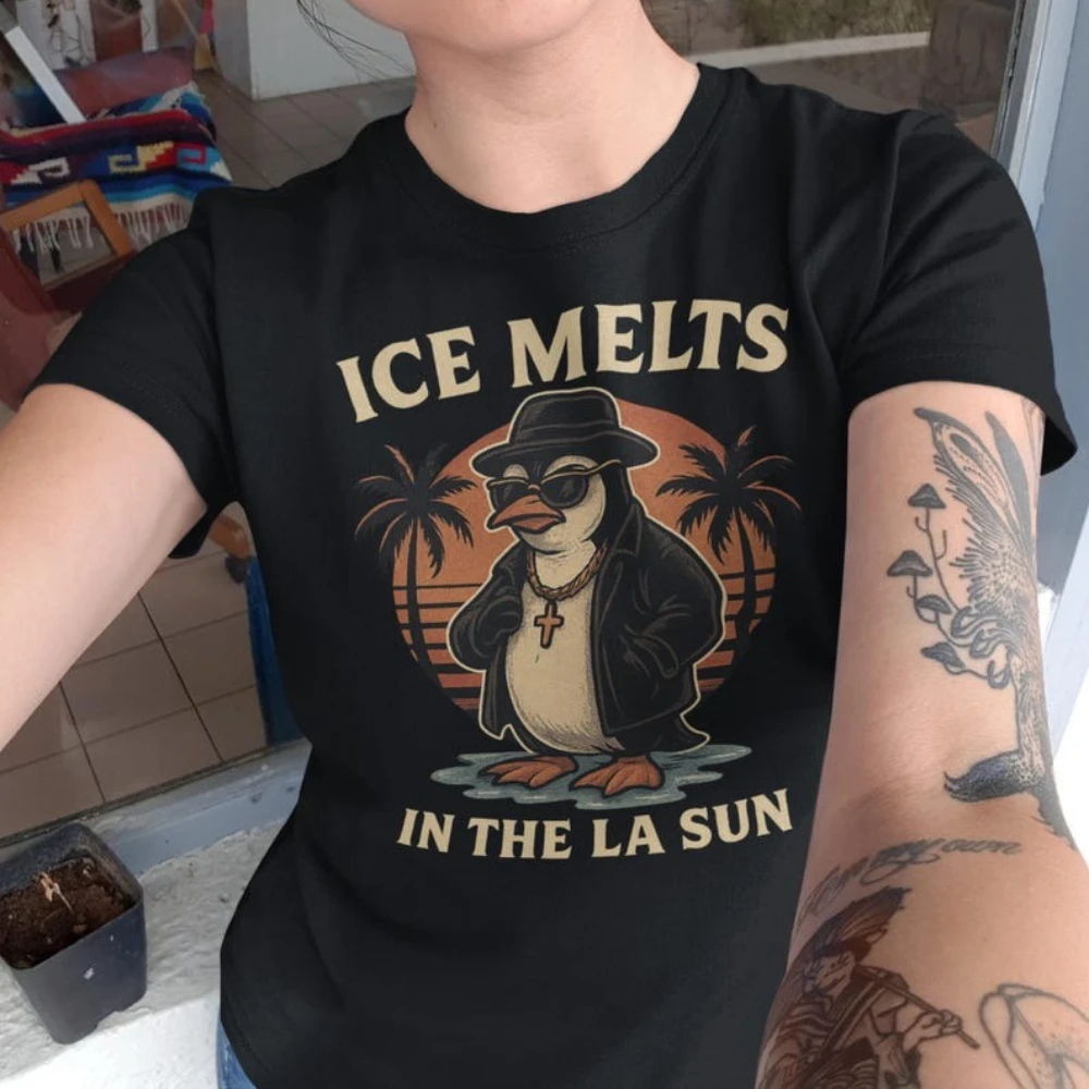 ‌ قميص LA Sun Ice Melts قميص Chicano Art احتجاج تي شيرت حقوق المهاجرين الناشط حياة سوداء مهمة BLM العدالة الاجتماعية حقوق الإنسان