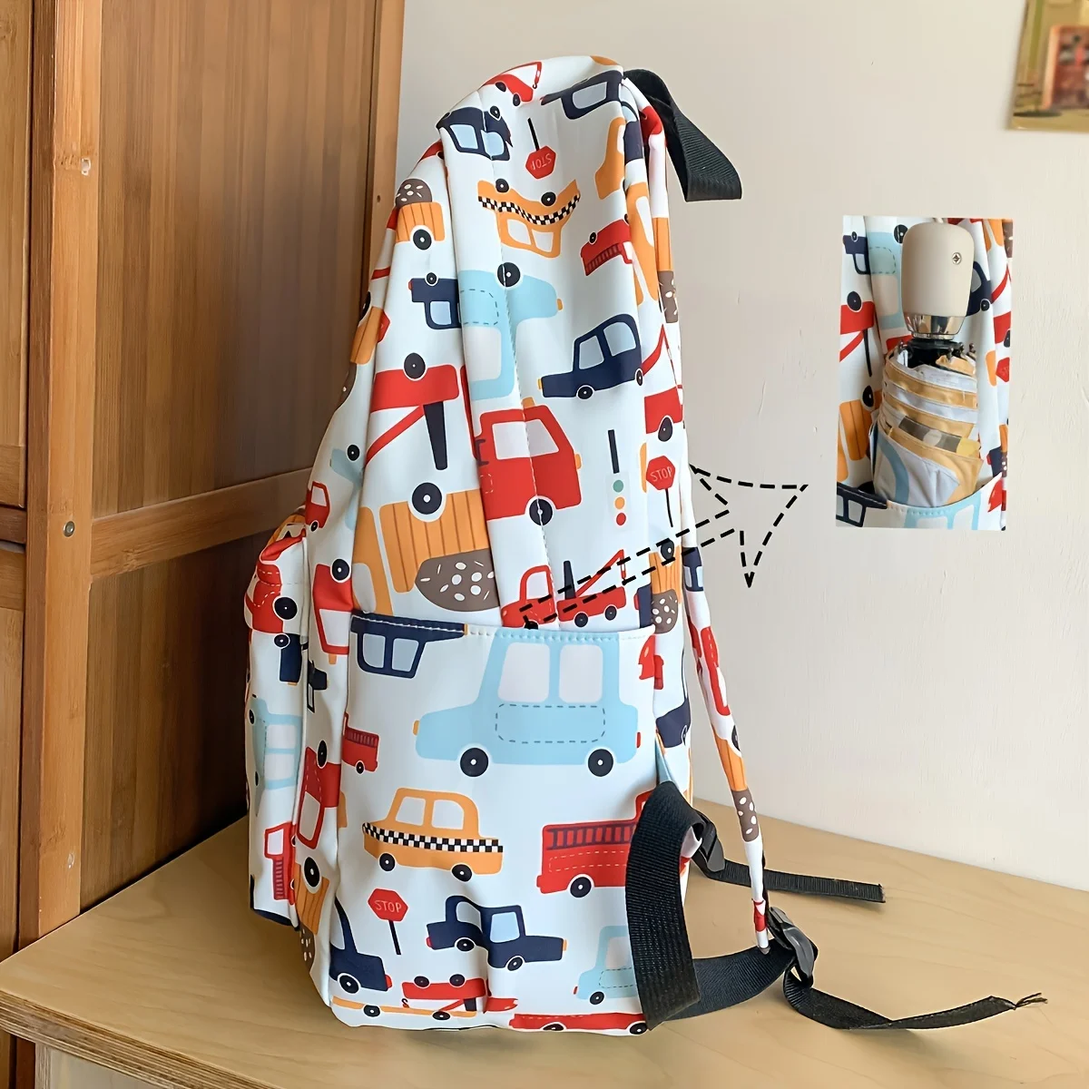 Three-piece casual versatile personalized backpack new fashion simple k-style ins large capacity lightweight casual backpack