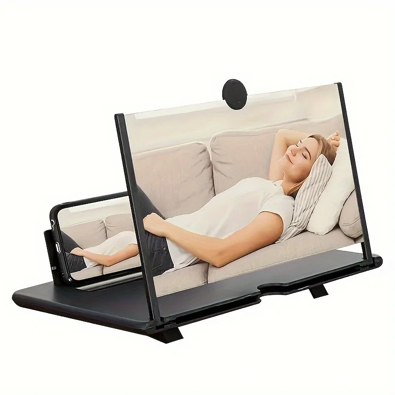 Mobile Phone Screen Enlarger HD Magnifying Viewer With Eye Protection Radiation Proof Design Foldable Bracket For TV/Video