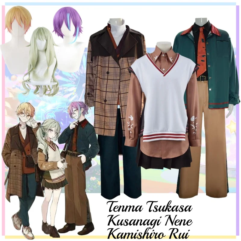 Project Sekai Colorful Stage Cosplay Kusanagi Nene Kamishiro Rui Tenma Tsukasa Cosplay Costume Clothes Wig Uniform Cosplay Stage