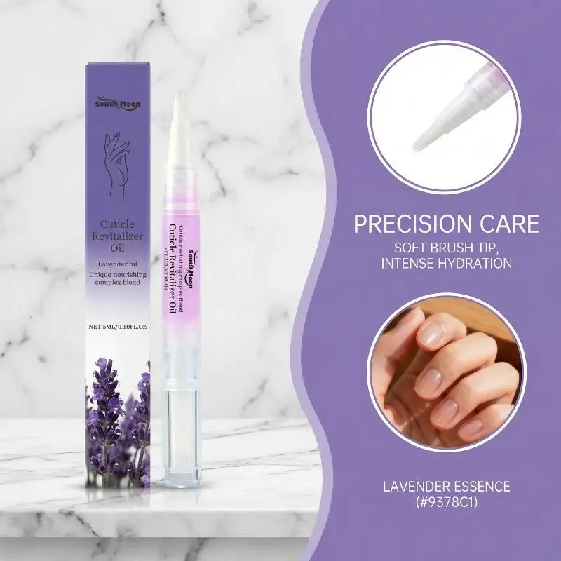 Lavender Nail Nutrition Oil Pen Nourish Strengthening Nail Improve Discolored Damage Manicure Care Tools Finger Nail